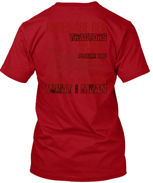 Roses Are Red T Shirt, Tractors Are Green T Shirt