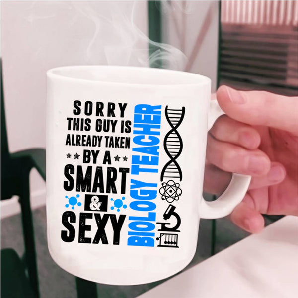 Awesome Husband Coffee Mug, Taken By A Smart Biology Teacher Cup