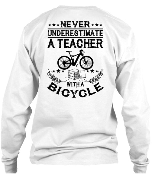 Teacher With A Bicycle T Shirt, I Love Teaching T Shirt