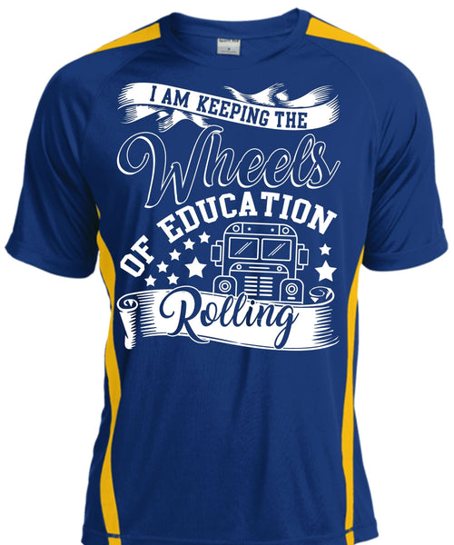 Wheels Of Education Rolling T Shirt, Being A Driver T Shirt, Cool Shirt