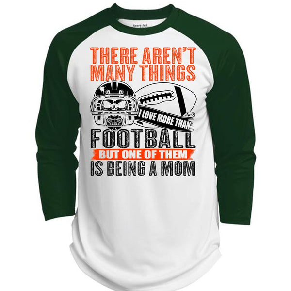 I Love More Than Football T Shirt, Calls Me A Football Mom T Shirt, Awesome T-Shirts  (Polyester Game Baseball Jersey)