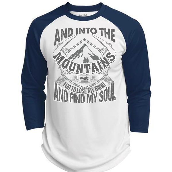 And Into The Mountains T Shirt, I Love Mountain T Shirt, Awesome T-Shirts  (Polyester Game Baseball Jersey)