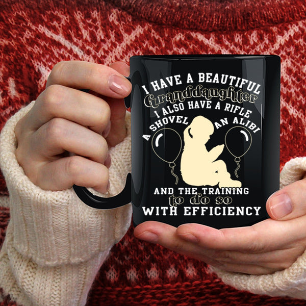 I Have A Beautiful Granddaughter Coffee Mug, Cute Grandparent Coffee Cup