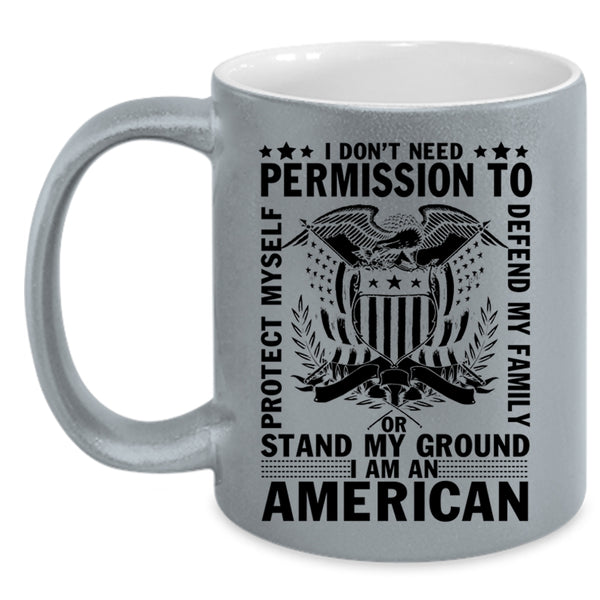 American Flag Coffee Mug, I Am An American Accent Mug