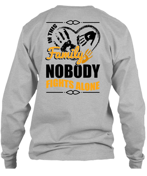 In This Family Nobody Fights Alone T Shirt, I Love Mom T Shirt