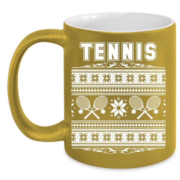 Tennis Coffee Mug, Christmas Family Vacation Coffee Cup