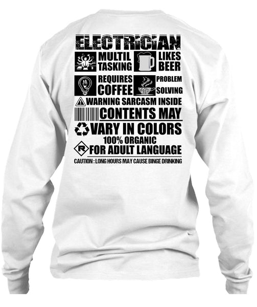 Electrician Multi-tasking T Shirt, I Love Electrician T Shirt