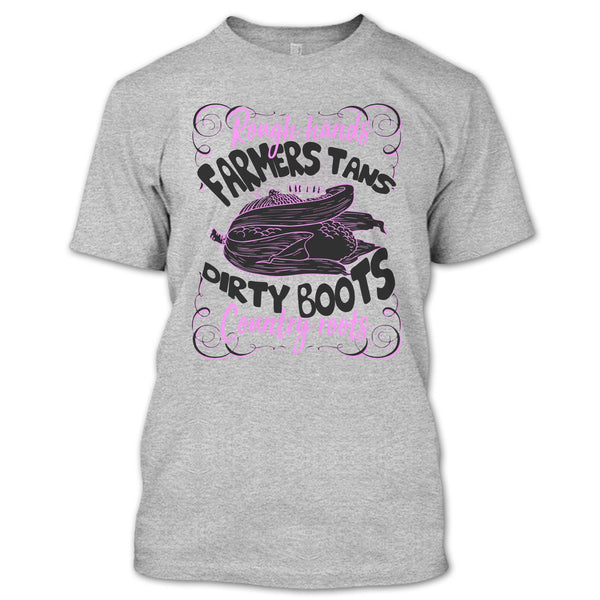 Rough Hands Farmers Tans T Shirt, Coolest Farmer T Shirt