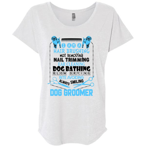 Always Smiling Dog Groomer T Shirt, I Love My Dog T Shirt, Awesome T-Shirts