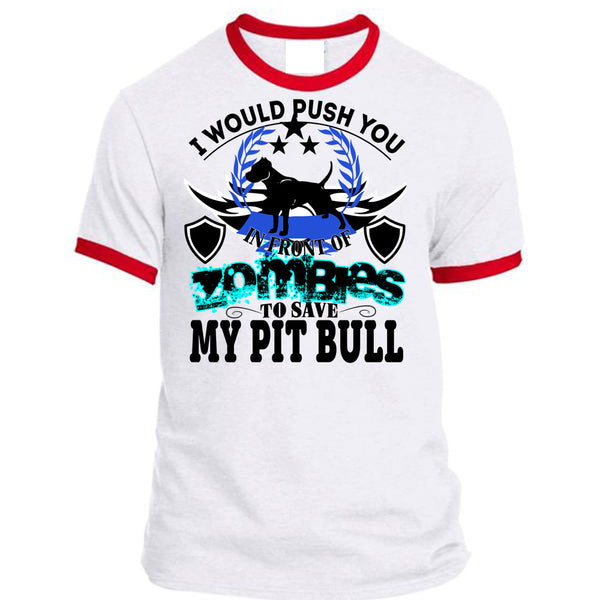 Zombies To Save My Pit Bull T Shirt, I Love Dogs T Shirt, Awesome T-Shirts