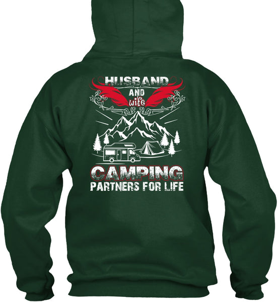 Husband And Wife Camping Partners For Life T Shirt, Being A Husband T Shirt