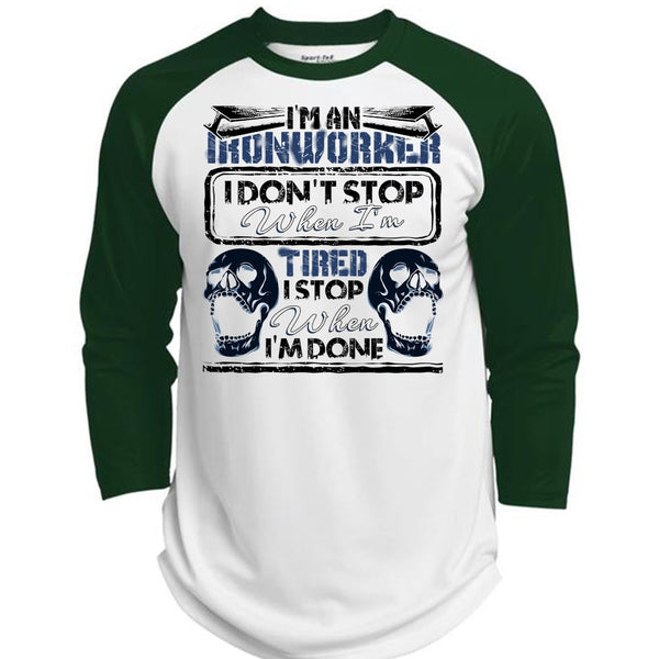 I'm An Ironworker T Shirt, Being An Ironworker T Shirt, Awesome T-Shirts  (Polyester Game Baseball Jersey)