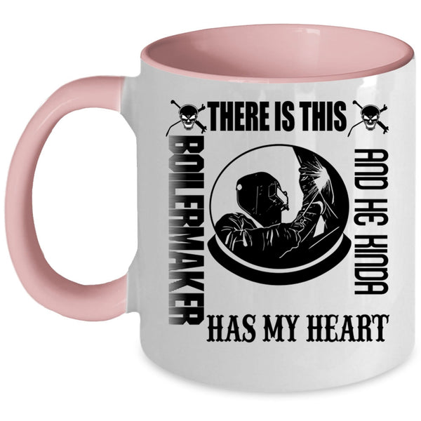 Cute Boilermaker Coffee Mug, This Boilermaker Kinda Has My Heart Accent Mug