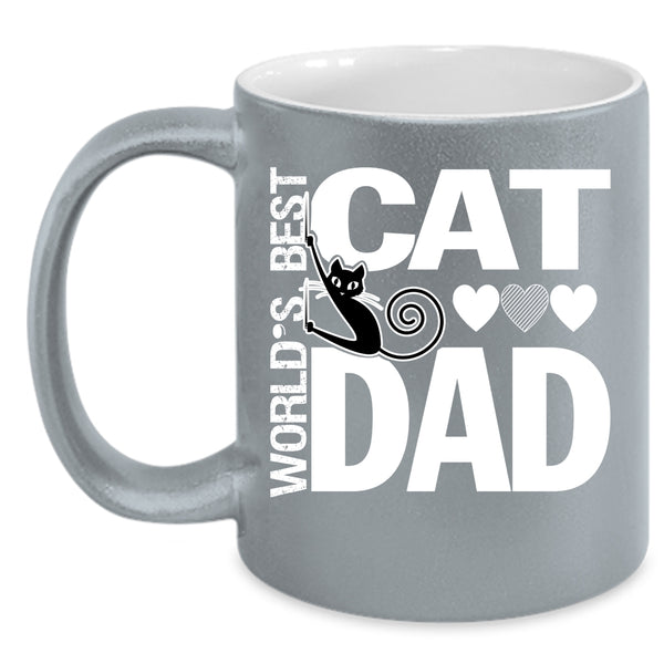 World's Best Cat Dad Mug, I Love My Cats Cup