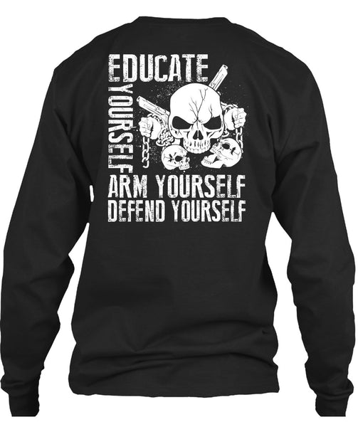 Educate Yourself Arm Yourself T Shirt, Being A Veteran T Shirt