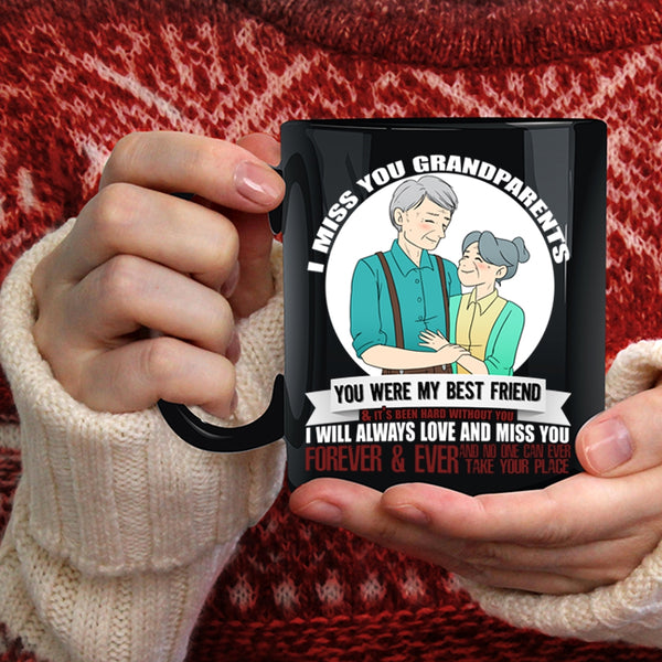 I Miss You Grandparents Coffee Mug, I Will Always Love And Miss You Coffee Cup