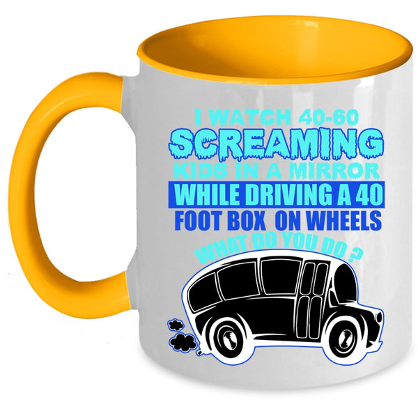 Gift For Bus Driver Coffee Mug, Funny School Bus Driver Accent Mug