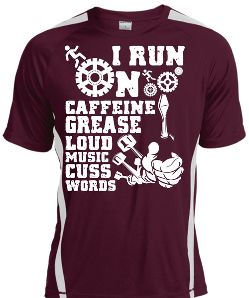 I Run On Caffeine T Shirt, Being A Mechanic T Shirt, Cool Shirt
