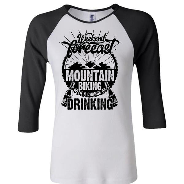 Weekend Forecast Mountain Biking T Shirt, I Love Hiking T Shirt, Awesome T-Shirts