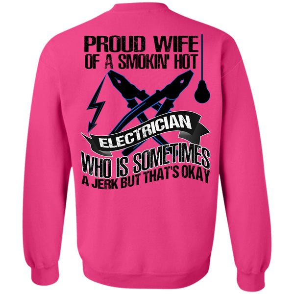 I Love Electrician T Shirt, Proud Wife Sweatshirt