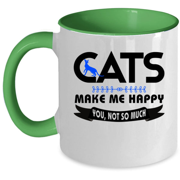 Cats Make Me Happy Mug, Cute Cats Cup