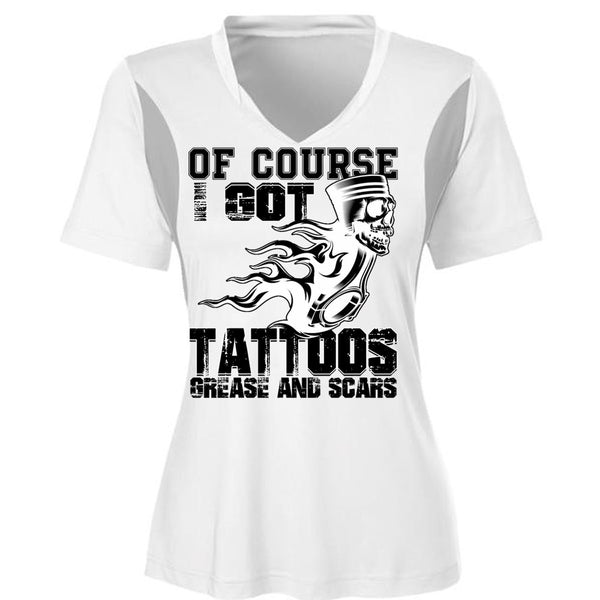 I Got Tattoos Grease T Shirt, Being A Mechanic T Shirt, Awesome T-Shirts