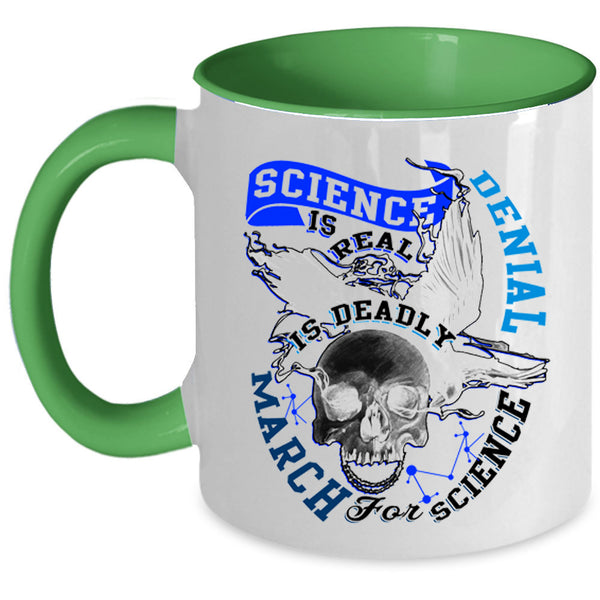 March For Science Coffee Mug, Science Is Real Accent Mug