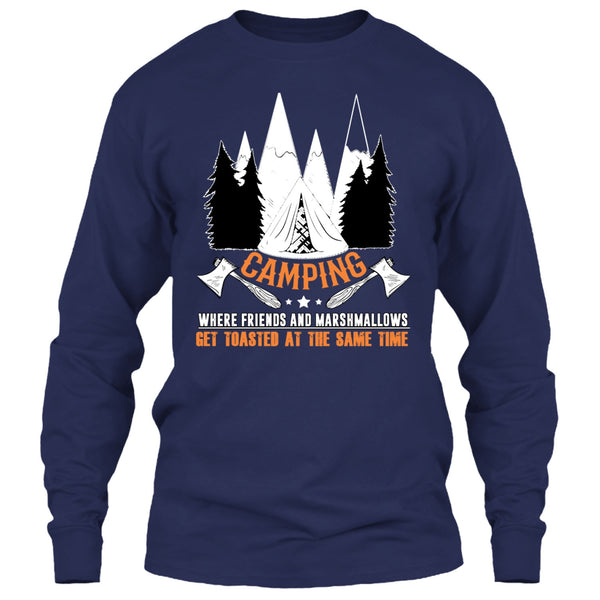 Camping T Shirt, Where Friends And Marshmalows T Shirt