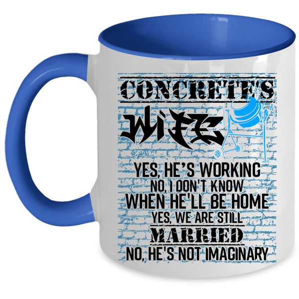 Funny Gift For My Wife Coffee Mug, Concrete's Wife Accent Mug