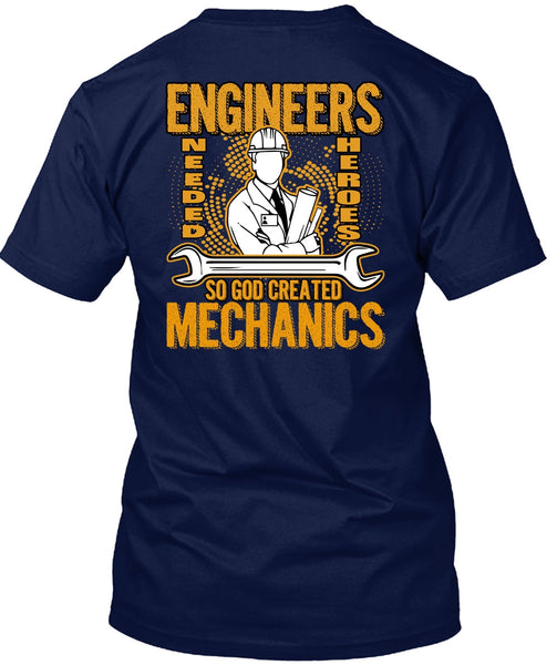 God Created Mechanics T Shirt, I Love Mechanic T Shirt