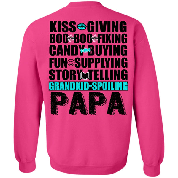 I Love Papa T Shirt, Grandkid-Spoiling Papa Sweatshirt