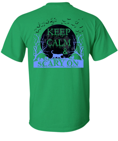 Keep Calm And Scary On T Shirt, Wait For Halloween T Shirt