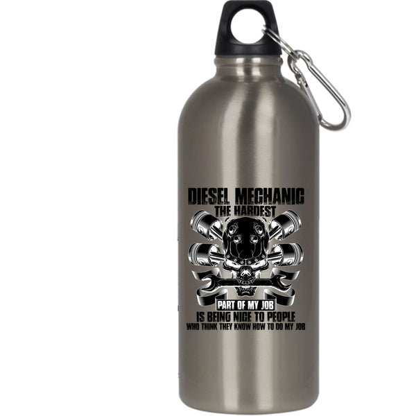 Diesel Mechanic 20 oz Stainless Steel Bottle,Best Gift For Diesel Mechanic Outdoor Sports Water Bottle