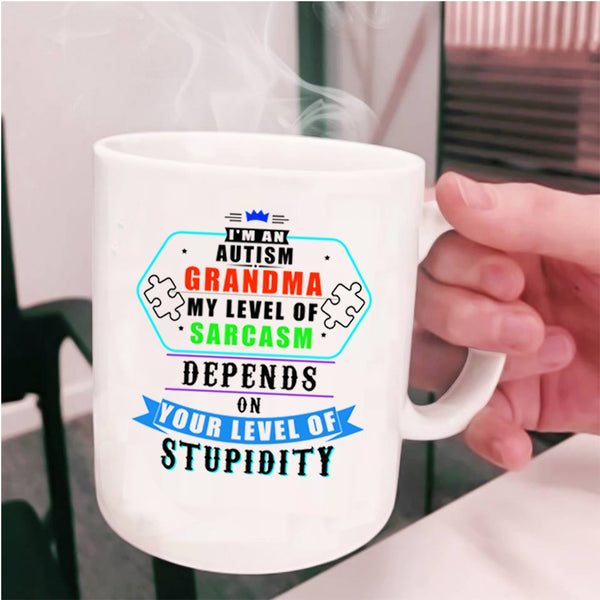 Cute Autism Grandma Coffee Mug, I'm An Autism Grandma Cup