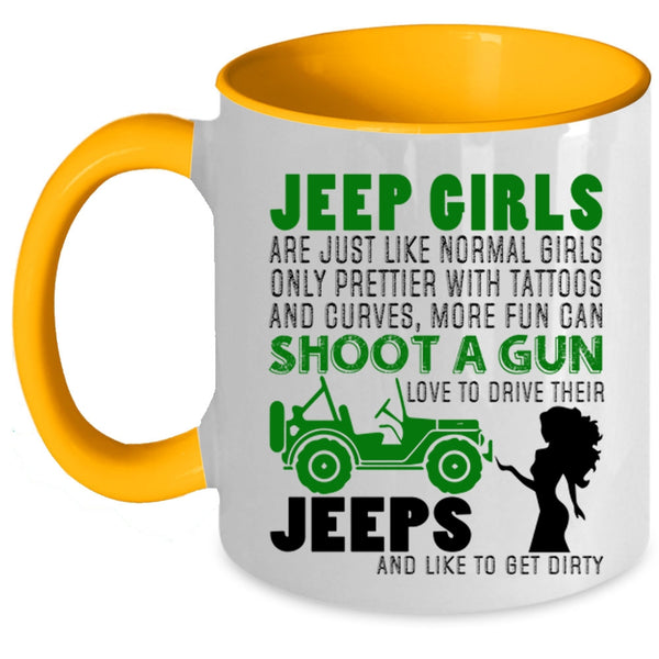 Love To Drive Their Jeeps Coffee Mug, Jeep Girls Accent Mug