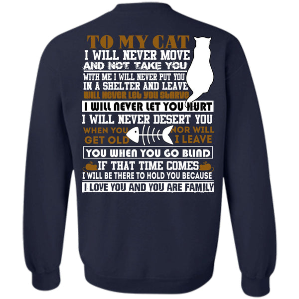 I Love You T Shirt, I Love My Cat Sweatshirt