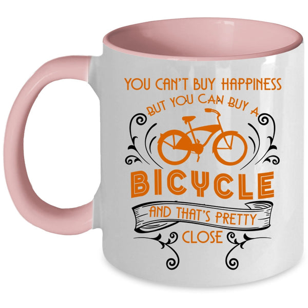 I Love Bicycle Coffee Mug, Bicycle Make Me Happy Accent Mug