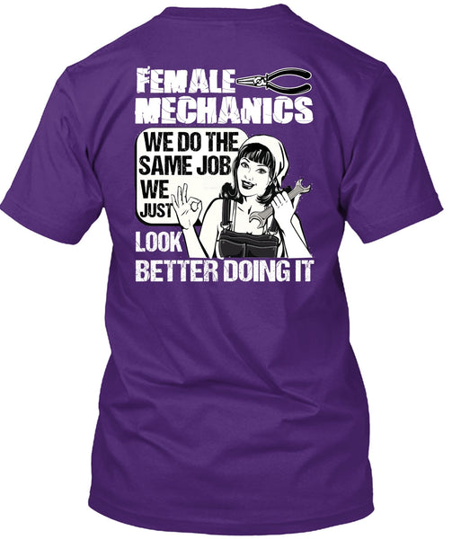 Female Mechanics T Shirt, Being A Mechanic T Shirt