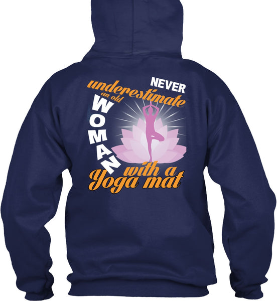 Old Woman With A Yoga Mat T Shirt, My Favorite T Shirt