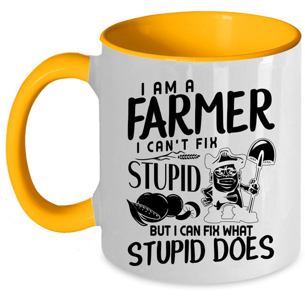 Funny Gift For Farmers Coffee Mug, I Am A Farmer Accent Mug