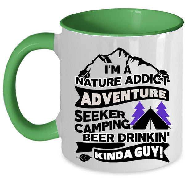 I Love Camping Coffee Mug, I'm A Kinda Guy Accent Mug