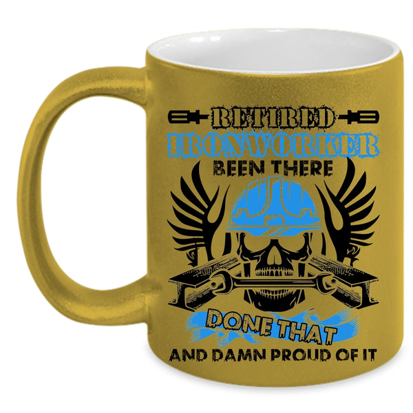 Gift For Retired Ironworkers Coffee Mug, Retired Ironworker Accent Mug