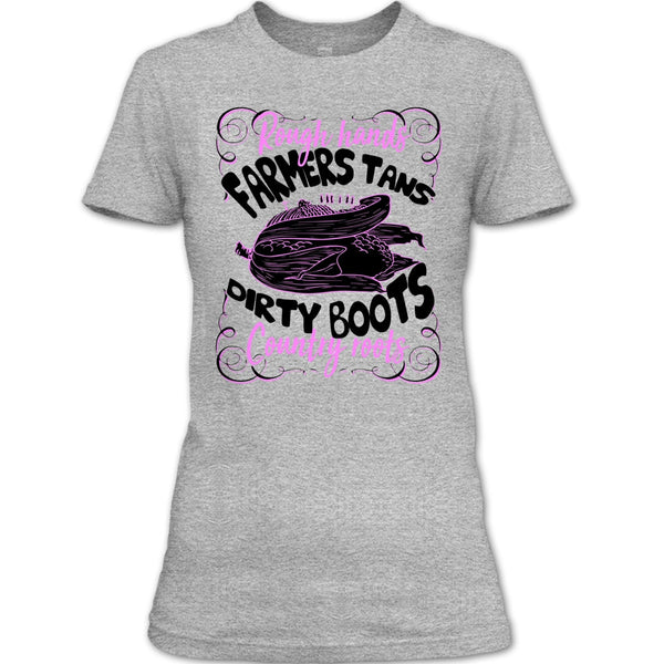 Rough Hands Farmers Tans T Shirt, Coolest Farmer T Shirt