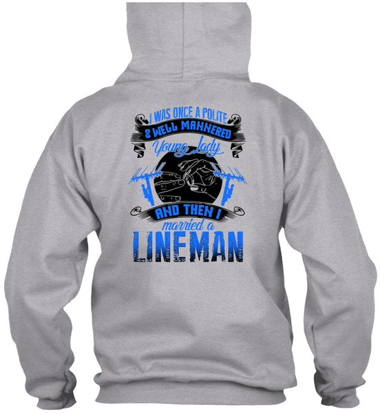 I Married A Lineman T Shirt, I Love Lineman T Shirt