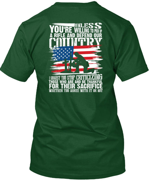 Defend Our Country T Shirt, Being A Veteran T Shirt