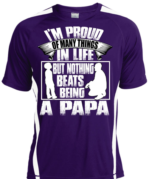 Nothing Beats Being A Papa T Shirt, Being A Papa T Shirt, Cool Shirt