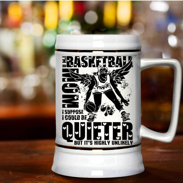 Cool Gift For Basketball Mom Beer Stein 22oz, I'm A Basketball Mom Beer Mug