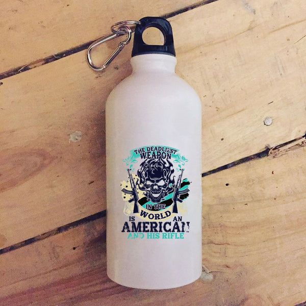 Awesome American 20 oz Stainless Steel Bottle,Cool American Flag Outdoor Sports Water Bottle