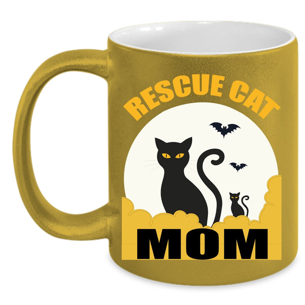 Rescue Cat Mom Coffee Mug, Best Gift For Mom Coffee Cup