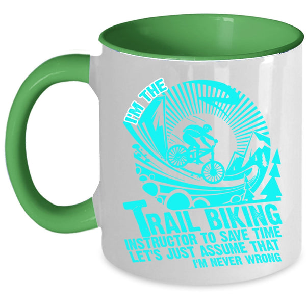 Awesome Instructor Coffee Mug, I'm The Trail Biking Instructor Accent Mug